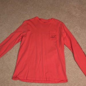 Long sleeve coral vineyard vines shirt